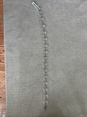 Suzi Roher Clear Ring-Link Acrylic Belt with Silver Hardware